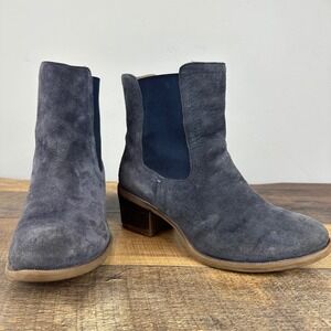 Hush Puppies Leather Chelsea Suede Ankle Boots Women's US Size 6